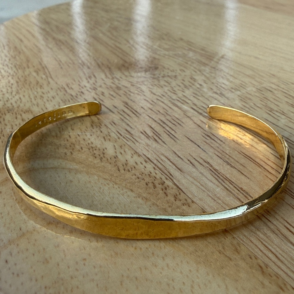 Serefina Gold-Plated Hammered Cuff Bracelet From Anthropologie!!🔥🔥🔥 - Picture 12 of 16